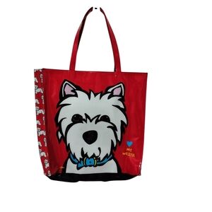 Marc Tetro Red Westie Dog Tote Bag